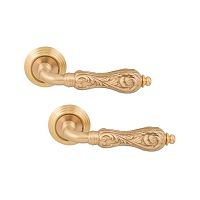 Ручки на розеті FIMET Flora 147 (269) F02 матова латунь